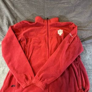 Women’s XXL IU Indianapolis University Columbia 1/4 Zip Pullover Sweatshirt Red